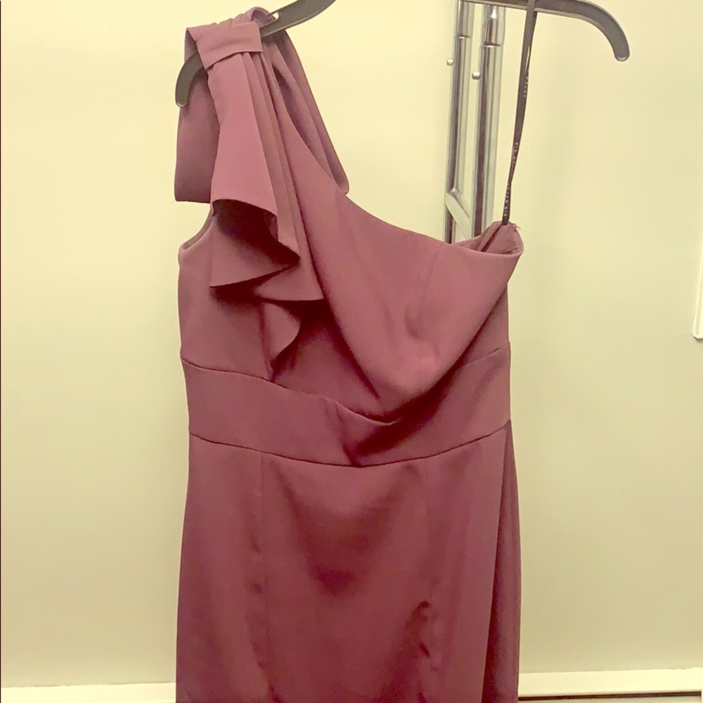 After Six now one shoulder gown